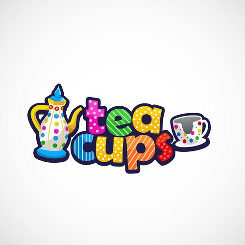 Attraction logo with the title 'Logo for theme park kids ride'