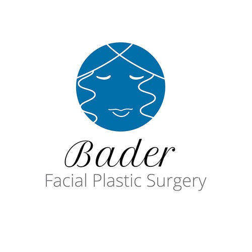 Surgery logo with the title 'bader facial surgery logo'