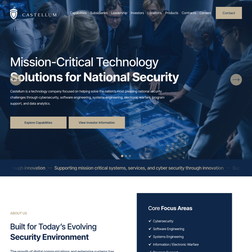 Design with the title 'Castellum Professional Design'