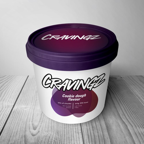 Ice cream packaging with the title 'Outstanding Ice Cream Pint design'