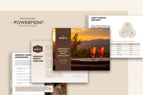 Deck design with the title 'Vermont Spirits Deck'