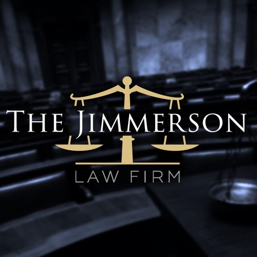 Justice logo with the title 'Logo Design - The Jimmerson Law Firm'