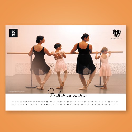 New Year's design with the title 'Calender Design Entry'