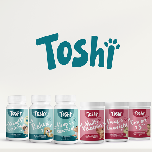 Cat label with the title 'Toshi'