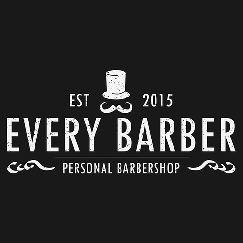 Mustache logo with the title 'Every Barber'