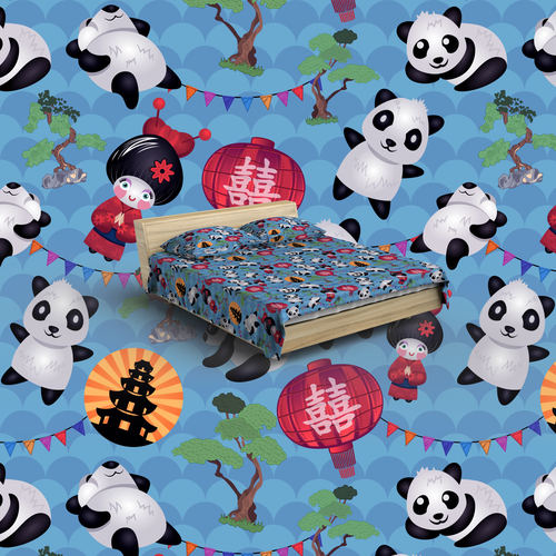 Chinese artwork with the title 'Kids N' Such'