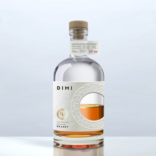 Exclusive label with the title 'australian brandy'