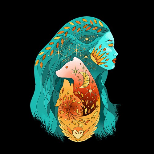 Spirit logo with the title 'Logo for podcast show/social media'