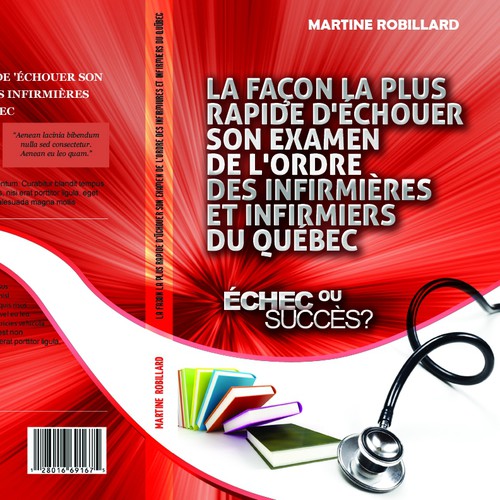 Medical book cover with the title 'Create a book cover for Martine Robillard'