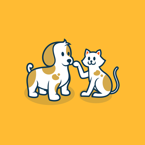 Insurance logo with the title 'Concept logo for pets.co.uk'