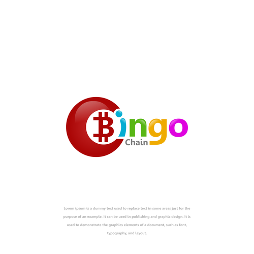 Chain design with the title 'BingoChain - Play Online Bingo for Crypto Coins'