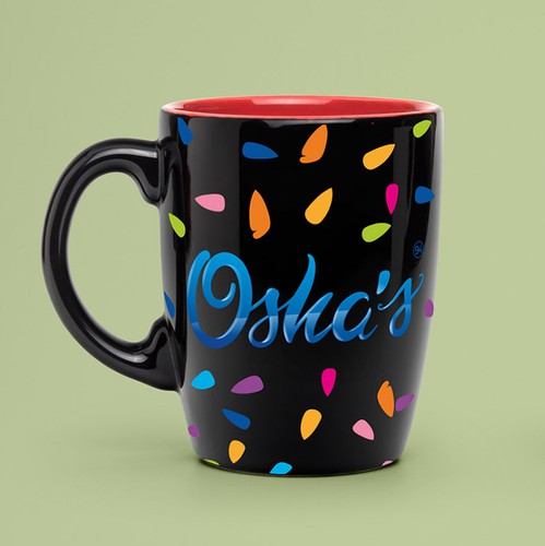 Creamery logo with the title 'Osha's - Ice cream'