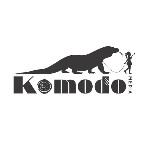 Girly logo with the title 'Komodo Media '