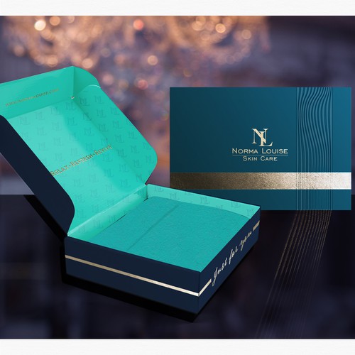 Special design with the title 'High end Skin Care box design'