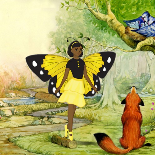 Fairy design with the title 'Character for children book'