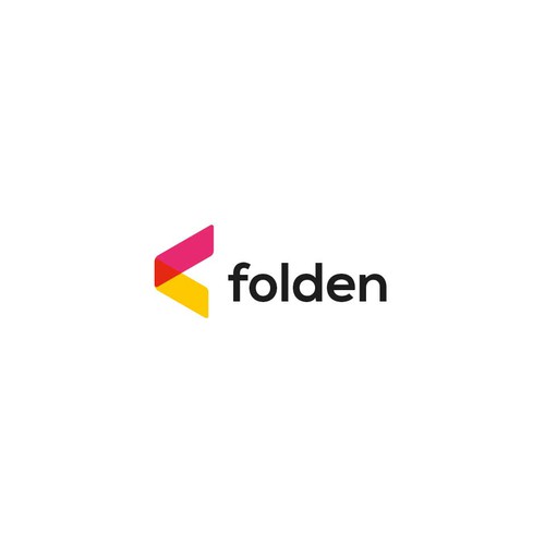 Folded design with the title 'Folden logo design'