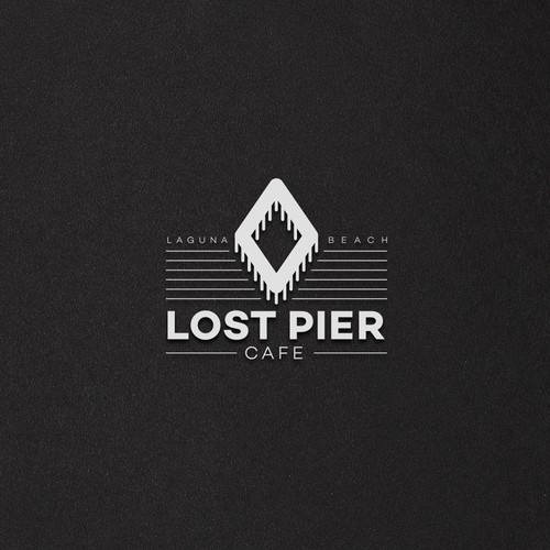 Adobe creative cloud logo with the title 'LOST PIER CAFE'