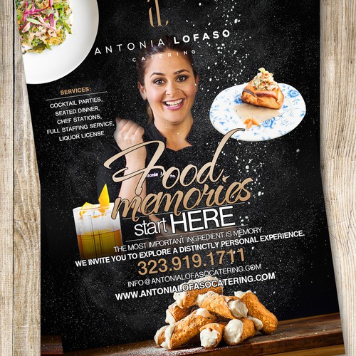 Memory design with the title 'Antonia Lofaso'