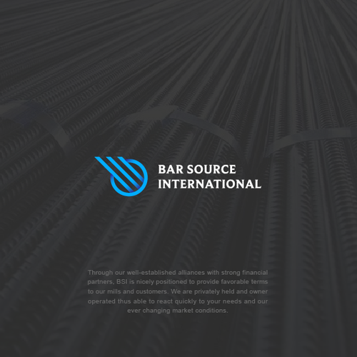 Bar design with the title 'Logo design for BAR SOURCE INTERNATIONAL'