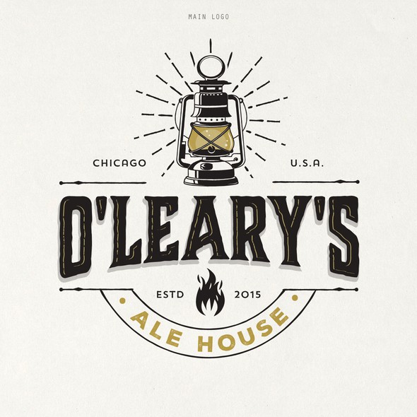 Lantern design with the title 'O'LEARY'S ALE HOUSE'