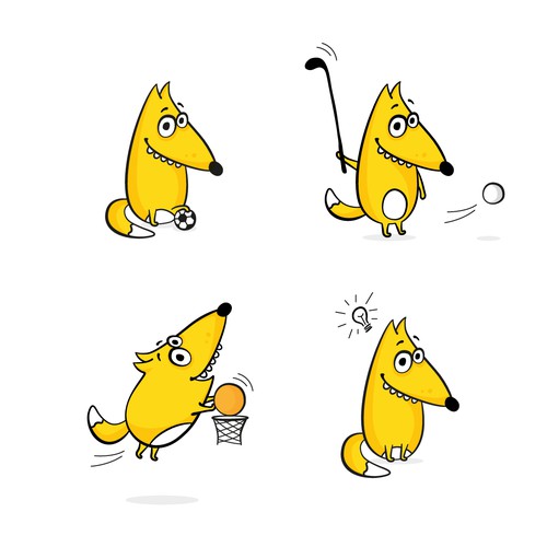 Football logo with the title 'Fox'