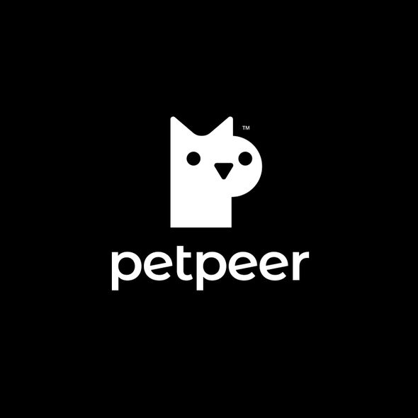 Cute logo with the title 'petpeer'