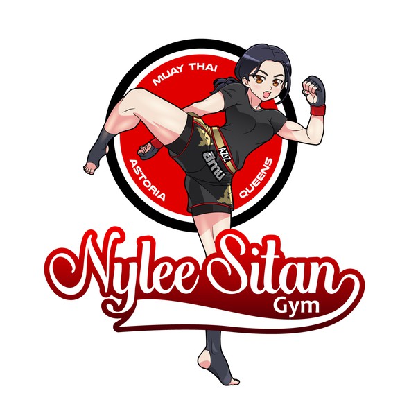 Muay thai logo with the title 'NyleeSitan'