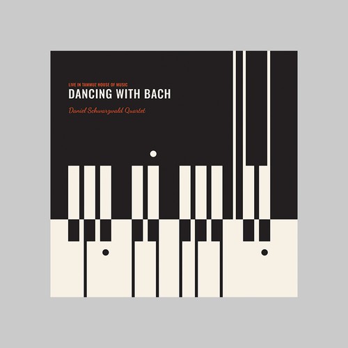 Album design with the title 'JAZZ LIVE EP COVER DESIGN: Dancing With Bach'