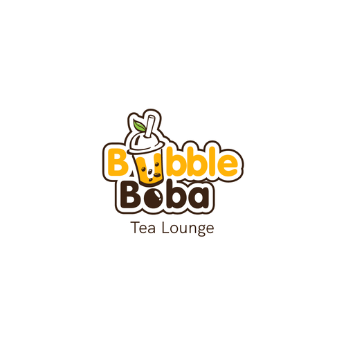 Boba logo with the title 'Bubble Boba'