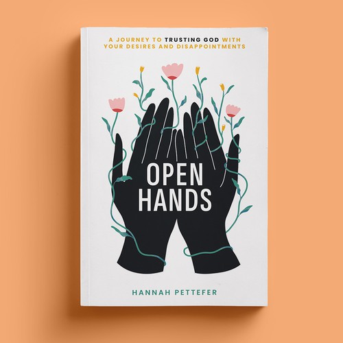 White background design with the title 'Open Hands'