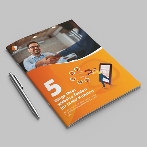 White paper design with the title 'Engaging Whitepaper Cover Design'