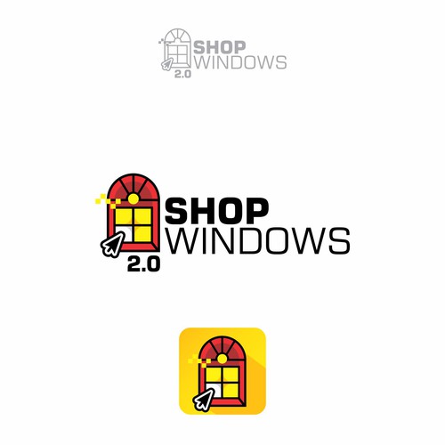 Online store brand with the title 'Online Shop Logo'