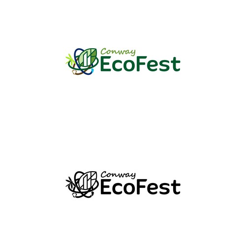 Ecology logo with the title 'Logo concept for Conway Eco Fest'