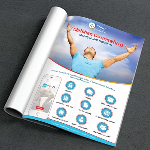 Magazine ad design with the title 'Magazine advertisement'