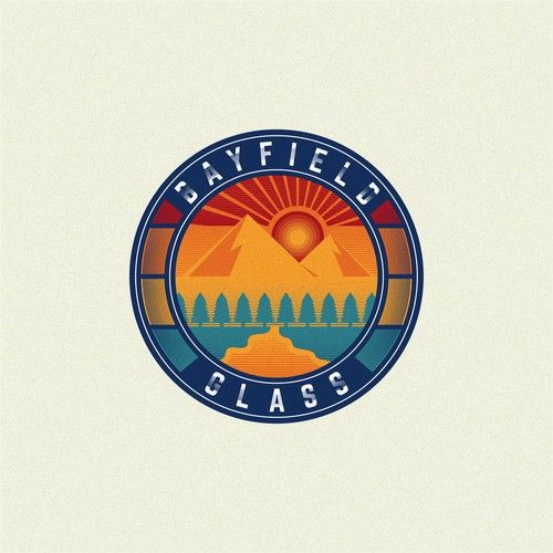 Texture logo with the title 'Bayfield Glass'