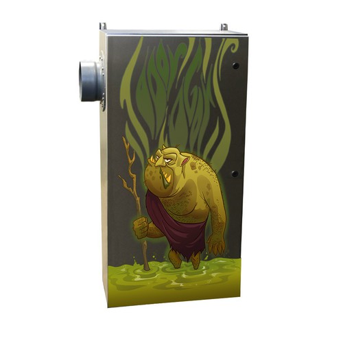 Creature design with the title 'Odor Ogor character logo design'