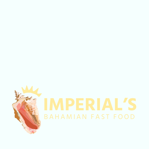 Sunny design with the title 'Bahamian queen conch logo'