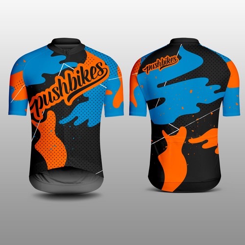 Cycling design with the title 'Mountain Bike Jersey'
