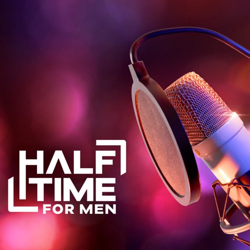 Entertainment brand with the title 'Logo for Men's Podcast! HALFTIME for men'