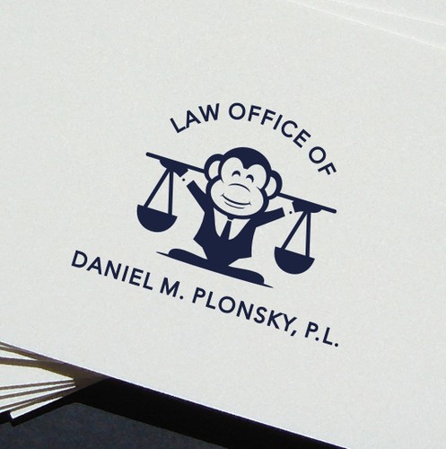 Scale design with the title 'Law Office Logo'