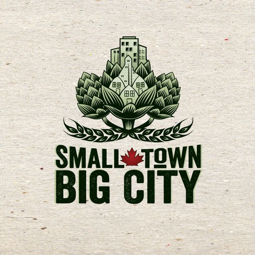 Brewery logo with the title 'Winning logo design for Small Town Big City'