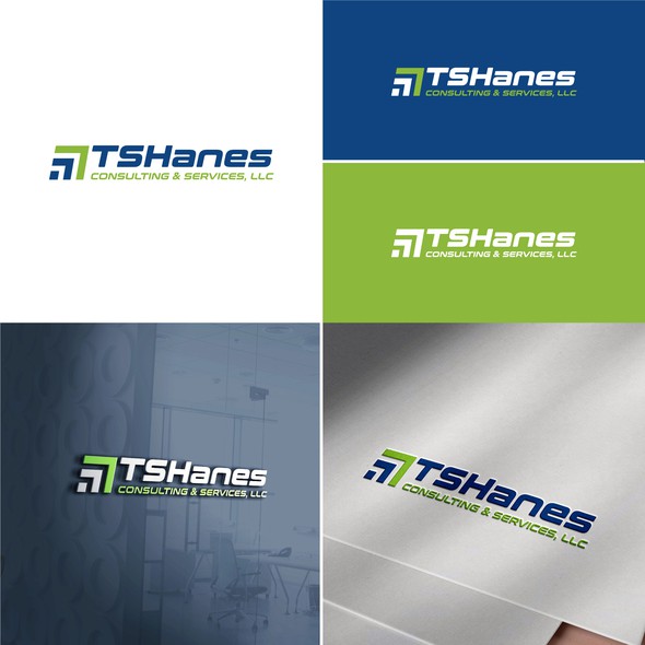 Entrepreneur logo with the title 'Logo design concept for TSHanes Consulting & Services, LLC.'