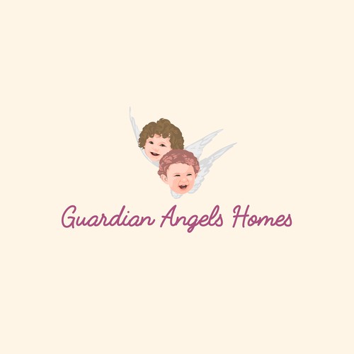Angel logo with the title 'Guardian Angels Home'
