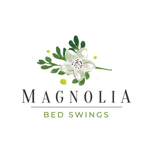 Home furnishing logo with the title 'Logo Design for Hand-built Hanging Bed Swings for Porches/Patios'