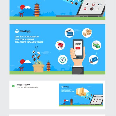 Asian Shopping Service - Facebook advertisement campaign banners