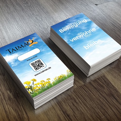 Flayer design with the title 'Massage and Spa bussines-card.'