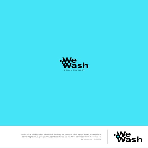 Carwash logo with the title 'Car Wash Company Logo Concept '