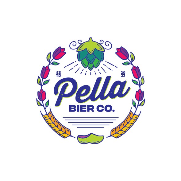 Dutch logo with the title 'Pella Bier Co.'