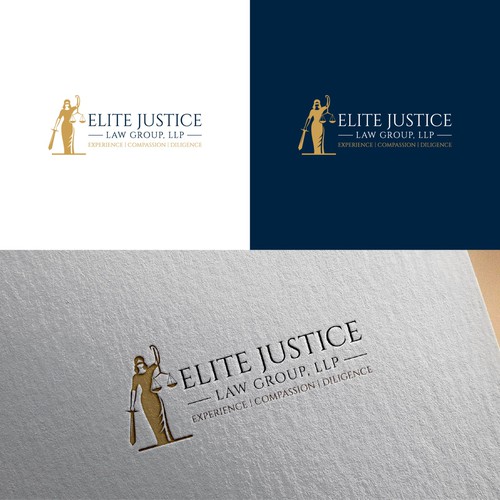 Justice logo with the title 'Elite Justice Law Group needs an empowering logo! Elite Justice Law Group, LLP'