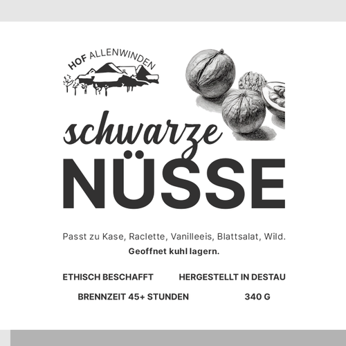 Black label with the title 'Label for a farmer.'